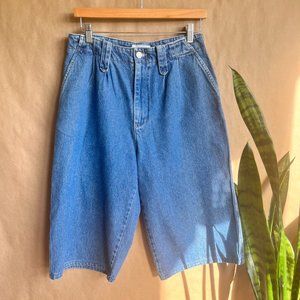 Vintage 80's Calvin Klein Sport Bermuda Jean/denim Shorts Size 10 Made in the US